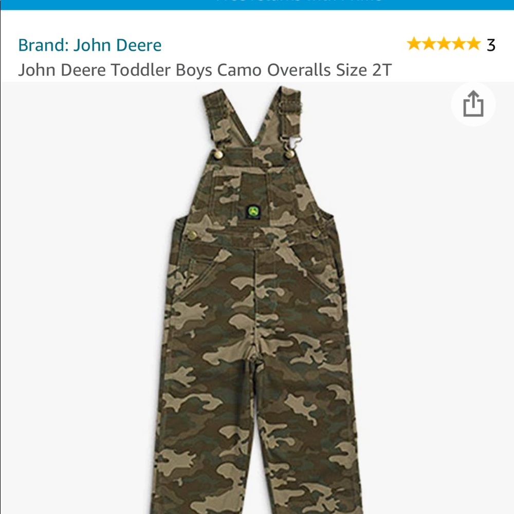 John Deere toddler overalls